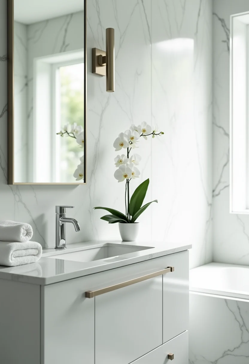 Baño spa listo para huéspedes — servicio Airbnb Total Care RD
